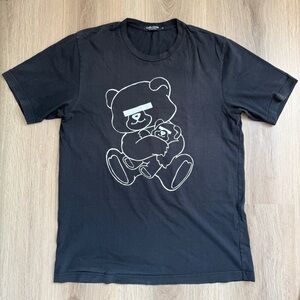 Undercover Black Tee with Bear Graphic